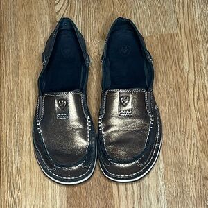 Ariat Metallic Bronze Slip-On Loafers